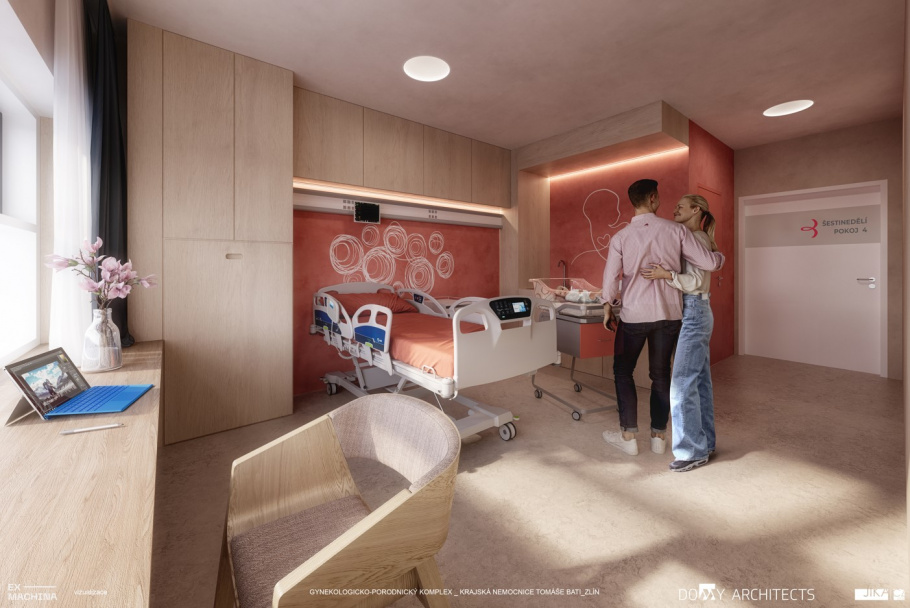 vizualizace interiér šestinedělí