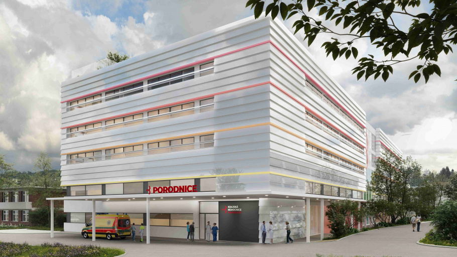Zlínská krajská nemocnice vypsala veřejnou soutěž na zhotovitele nové porodnice foto