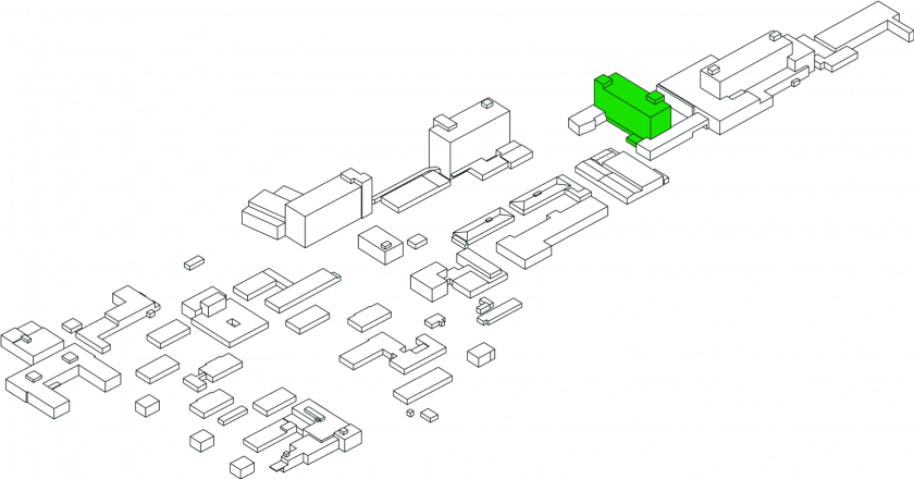Přístavba pro kardiocentrum schema